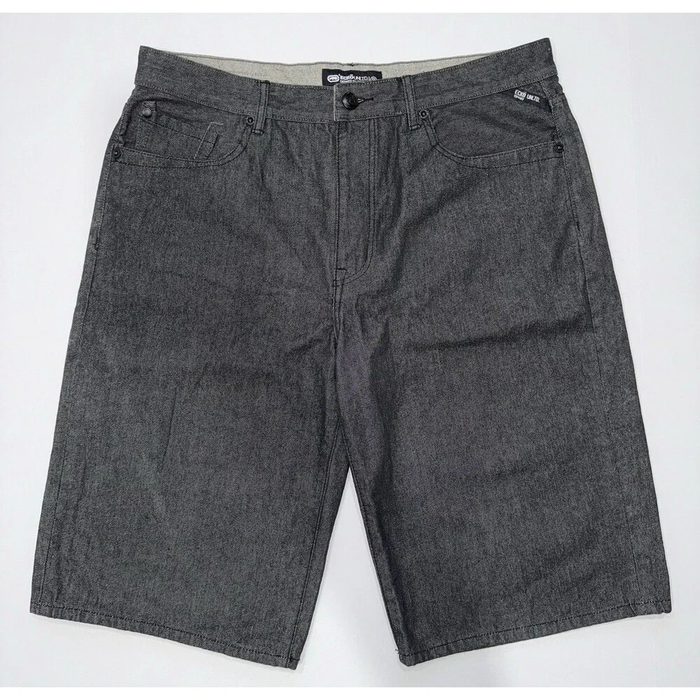 Ecko unltd Bermuda Black Jean shorts SZ W38 Men’s